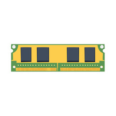 Poster - Computer RAM Module Vector Illustration for PC Upgrade or Repair