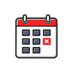 Poster - Calendar Illustration with Marked Day. Scheduling, Planning, Events and Deadlines Icon.