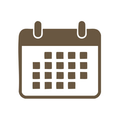 Poster - Isolated calendar icon showing date and events, organizer planning scheduler, reminder