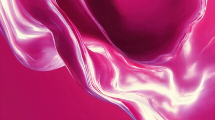 Poster - Pink background, Liquid wave pink gradient design background abstract, Generative Ai