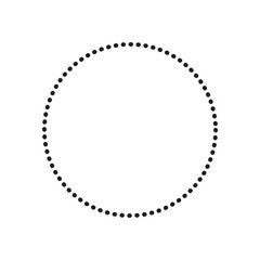 Poster - black dot round circle vector illustration design.