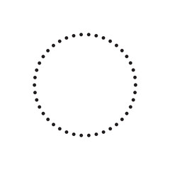 Poster - black dot round circle vector illustration design.