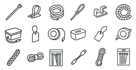 Leinwandbilder - Collection of various tools and equipment, such as a box, a bag, and a box of screws