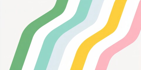 Aufkleber - Colorful stripe pattern with a white background