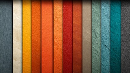 Aufkleber - Row of colorful tiles with a blue tile in the middle
