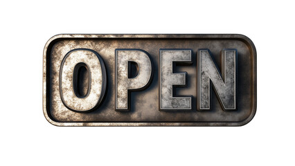 Aufkleber - OPEN icon on transparent background