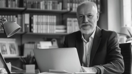 Aufkleber - A person sits in front of a laptop computer, possibly working or browsing