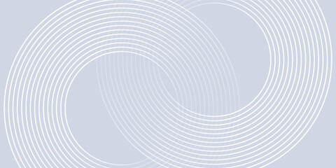 Poster - Abstract blue glowing geometric lines on dark blue background. Modern shiny blue circle lines pattern. Futuristic technology concept. Suit for cover, poster, banner, brochure, header, website. eps 10