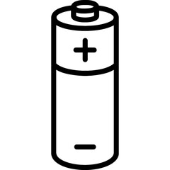 Poster - Aa battery outline icon vector