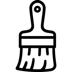 Poster - Paint brush outline icon vector