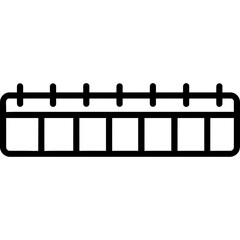 Poster - Days of week sequence outline icon vector