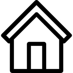 Poster - Home house outline icon vector