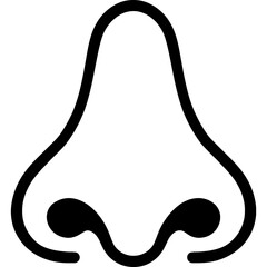 Poster - Nostrils outline icon vector