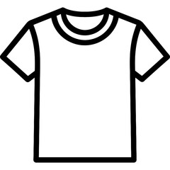 Poster - T-shirt outline icon vector