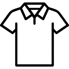 Poster - T-shirt outline icon vector