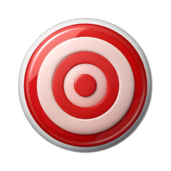 Poster - Flag mark target front view 3d rendering icon illustration on transparent background concept
