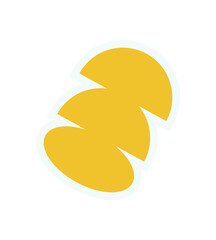 Wall Mural - bold abstract icon sticker. contemporary icon with modern design. this playful element features a fl