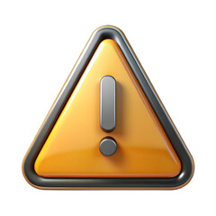 Poster - Information warning front view 3d rendering illustration icon with transparent background
