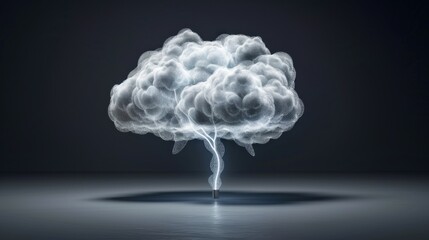 Poster - Abstract Storm Cloud Energy: Digital Art