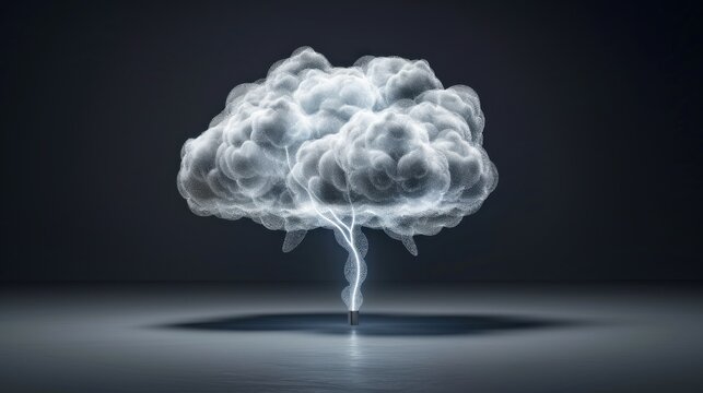 Abstract Storm Cloud Energy: Digital Art