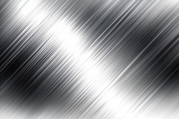 Aufkleber - Diagonal gray and white shiny metal brush texture. Abstract silver brushed metal background for surface pattern or wallpaper.