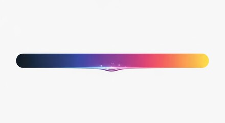 Poster - A smooth rounded bar displays a vibrant gradient of colors from dark blue to