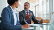 © Sadik - Corporate Business Meeting with Teamwork, Data Analysis and Strategic Planning