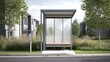 © galendra - Modern bus stop in residential area