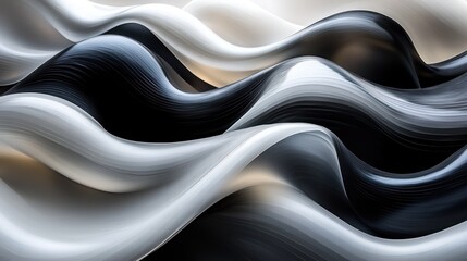 Poster - Abstract Monochromatic Waves: A Study in Light and Shadow