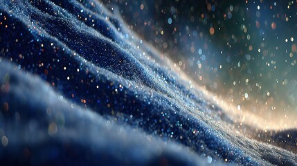Poster - A textured surface with shimmering particles.
