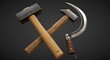 © Nurhansyah - Hammer and sickle tools Crossed on Dark Background for Construction or Agriculture