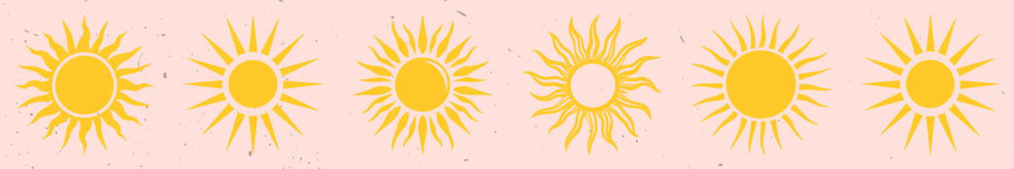 Poster - Bright sunburst vector collection element vector set