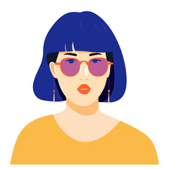 Poster - Portrait woman art illustration vector