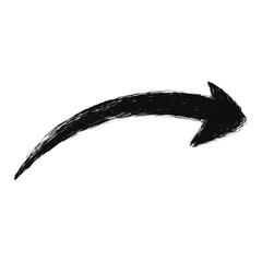 Poster - Black curve arrow graphic style illustration vector