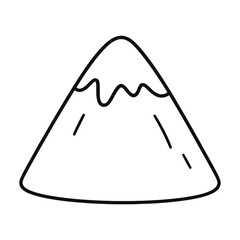 Poster - Minimalist mountain icon illustration vector