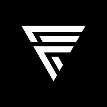 Letter FF creative monogram logo