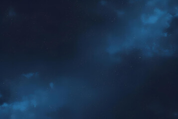 Wall Mural - Mysterious Dark Sky with Wispy Clouds and Faint Stars