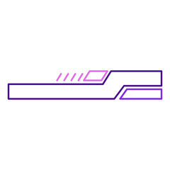 Wall Mural - futuristic business footer elements