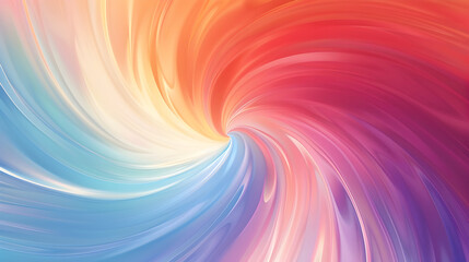 Aufkleber - Vibrant Swirl of Colors Abstract Background, Artistic Rainbow Spectrum Design