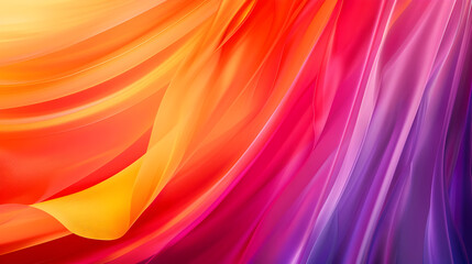 Aufkleber - Vibrant Abstract Swirls: A Dynamic Display of Warm and Cool Colors Harmony Design