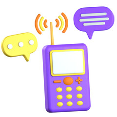 Phone 3D Icon Colorful Design