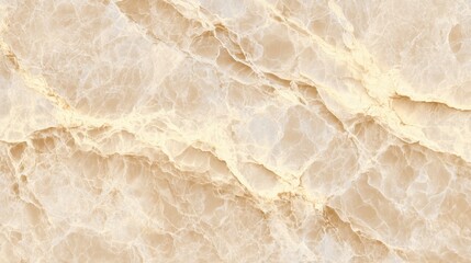 Poster - This close-up view highlights a smooth beige marble surface with striking veining patterns.