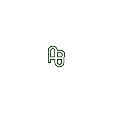 Initials Letter AB Logo