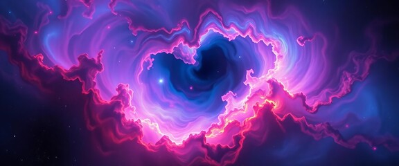 Wall Mural - Swirling nebulae in vibrant hues, cosmic dust motes, ethereal glow,  ethereal,  vibrant