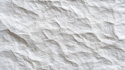 Poster - Crinkled white paper shows soft patterns and textures, illuminated by daylight. The light creates subtle shadows over the uneven surface, enhancing its visual interest.