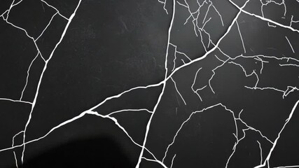 Poster - Elegant Black Marble Texture with White Veins for Stylish Backgrounds and Design Projects 4k video footage