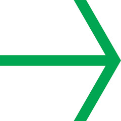 Poster - Bright green arrow pointing to the right on a black background