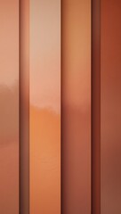 Fototapete - Abstract vertical panels in shades of orange, peach, and brown, creating a warm, textured effect.