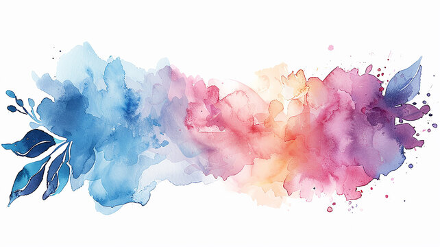 watercolor style word cloud for text blank template on white background multicolored design