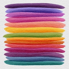 Poster - Colorful Horizontal Stripes Abstract Art